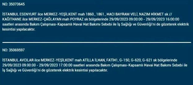 İstanbul'da sel felaketi sonrası pek çok ilde elektrik kesintisi! İşte karanlığa gömülecek ilçeler 11