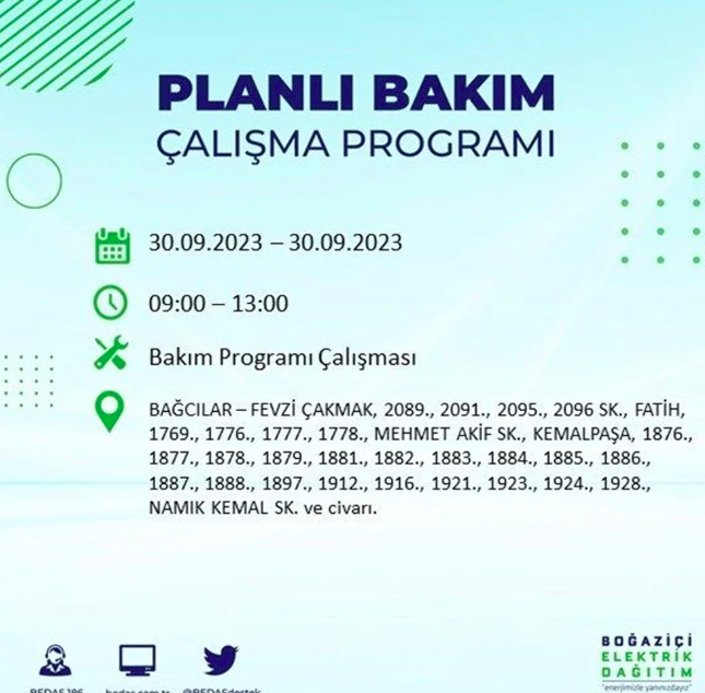 İstanbullular dikkat! BEDAŞ tek tek açıkladı! Tam 20 ilçede saatlerce elektrik olmayacak 21