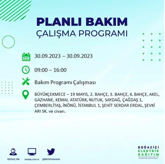 İstanbullular dikkat! BEDAŞ tek tek açıkladı! Tam 20 ilçede saatlerce elektrik olmayacak 14