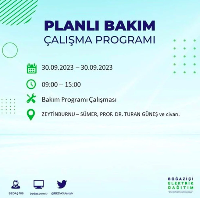 İstanbullular dikkat! BEDAŞ tek tek açıkladı! Tam 20 ilçede saatlerce elektrik olmayacak 2