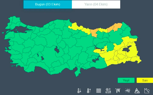 Yağışlar devam edecek mi? MGM'nin son raporu yayınlandı! 17 il için sarı ve turuncu kodlu uyarı geldi 8