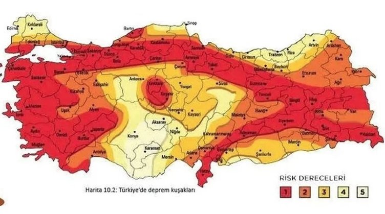 MTA, diri fay hattı haritasını güncelledi! 45 il 110 ilçede korkutan tablo 4