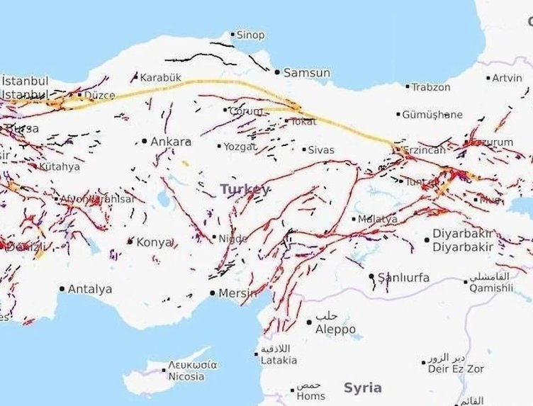 MTA, diri fay hattı haritasını güncelledi! 45 il 110 ilçede korkutan tablo 11