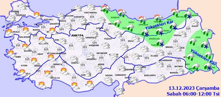 Meteoroloji kar alarmı vererek uyardı! Sıcaklıklar birden düşecek, hava buz kesecek! 1