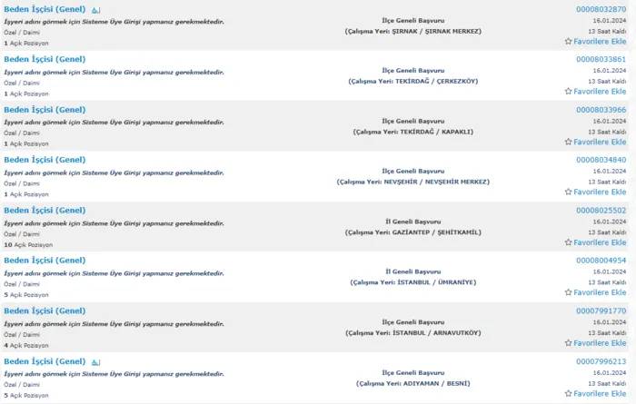İŞKUR duyurdu!  19.000, 20.000, 21.000 TL maaşlı eleman aranıyor! Kariyer fırsatlarını sakın kaçırmayın 5