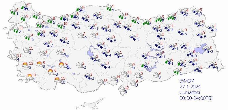 İstanbul'a yoğun kar yağışı geliyor 3