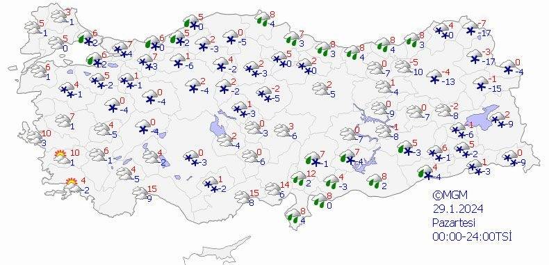 İstanbul'a yoğun kar yağışı geliyor 5