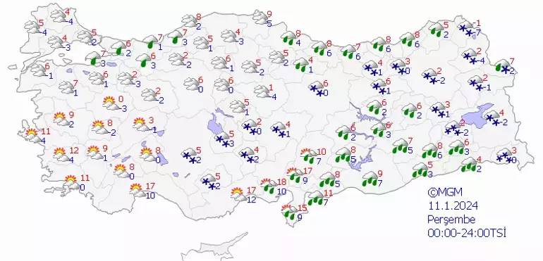 Meteoroloji 7 il için sarı kodlu kar yağışı uyarısı verdi! Lapa lapa kar yağacak 1