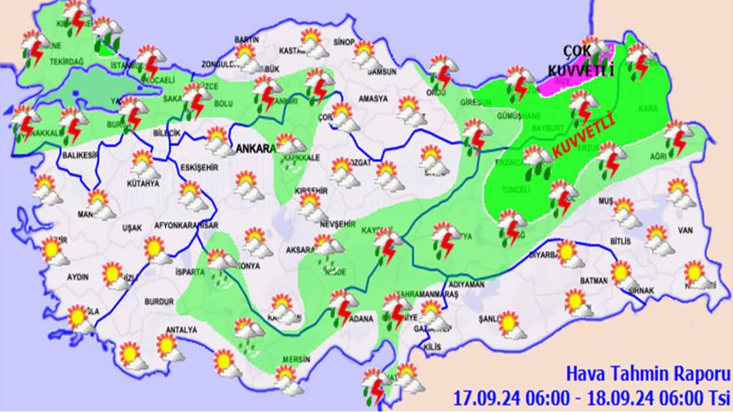 Meteoroloji yine uyardı: İstanbul ve 46 il için 5 gün sürecek sağanak yağış bekleniyor! 1