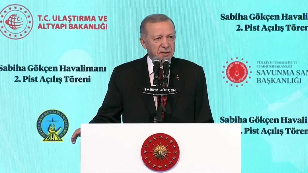 Sabiha Gökçen'de 2. pist açıldı! Cumhurbaşkanı Erdoğan: Terörle yol yürüyenlere meydanı asla bırakmayacağız