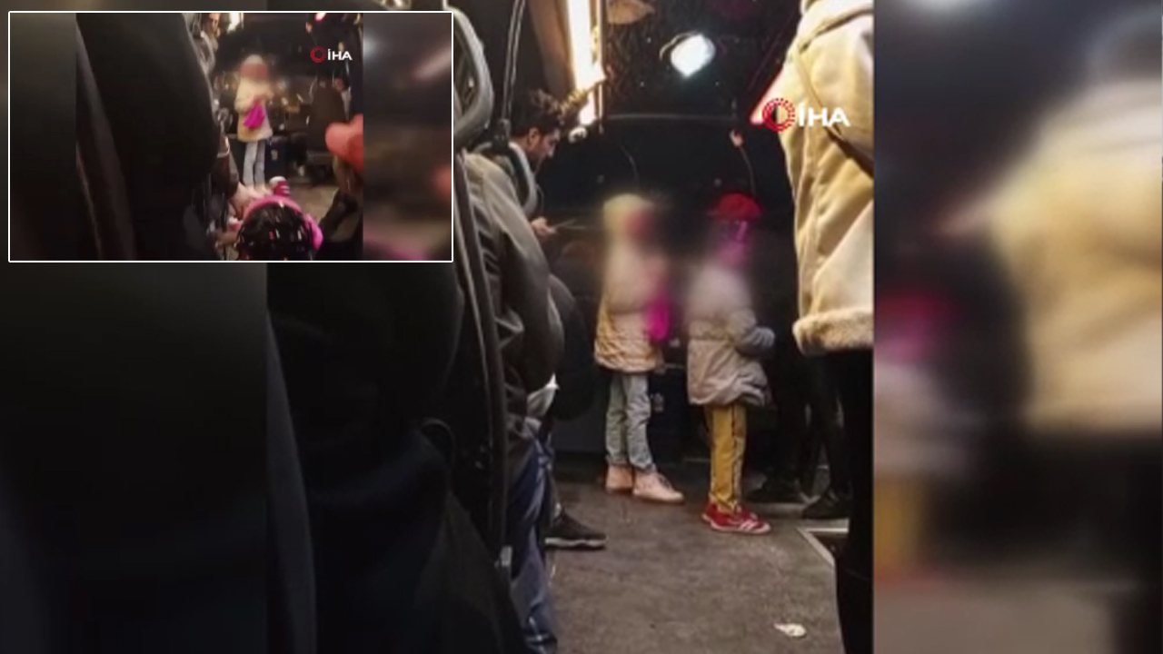 Esenyurt'ta minibüste akılalmaz olay: Sürücü öfkelendi, anne ve çocuk yerde yuvarlandı