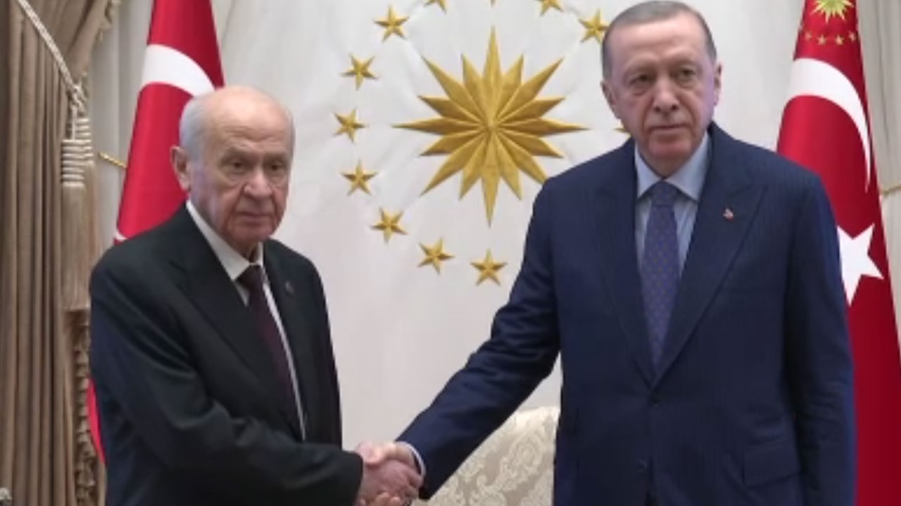 Cumhurbaşkanı Erdoğan ve Bahçeli görüşmesi başladı