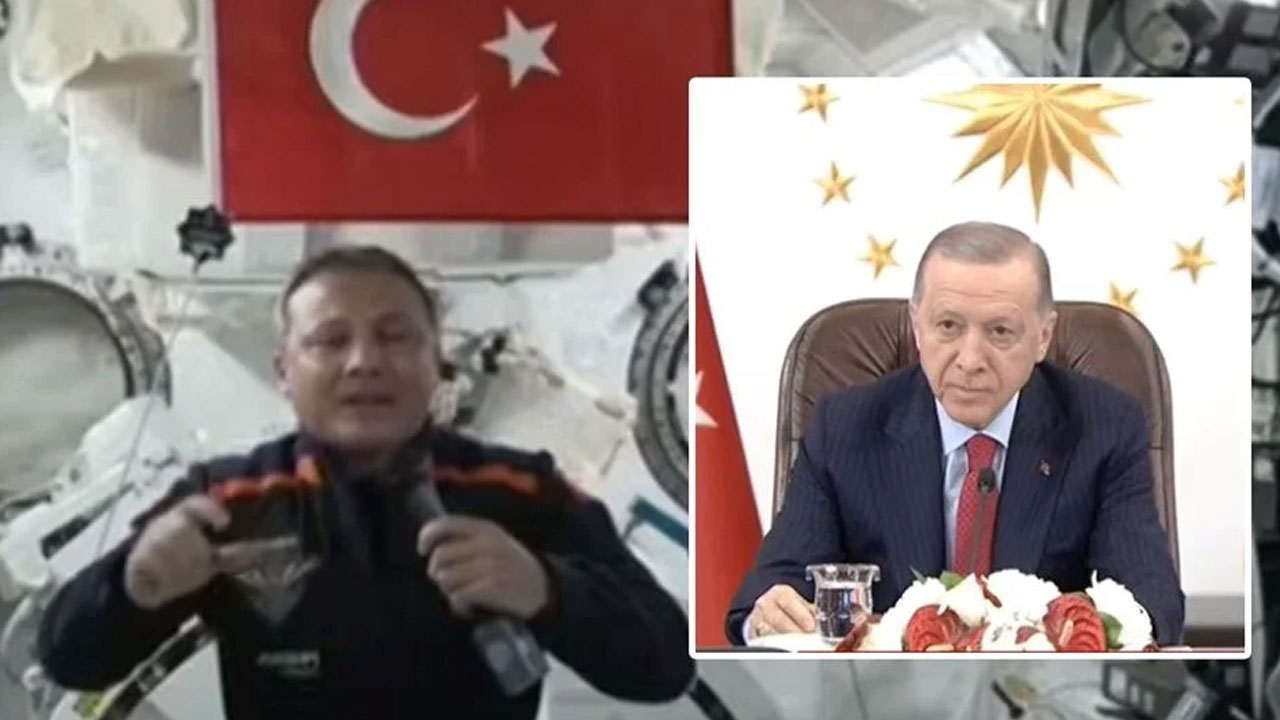 Cumhurbaşkanı Erdoğan, ilk Türk astronot Gezeravcı ile görüştü! İşte Gezeravcı'nın ilk sözleri