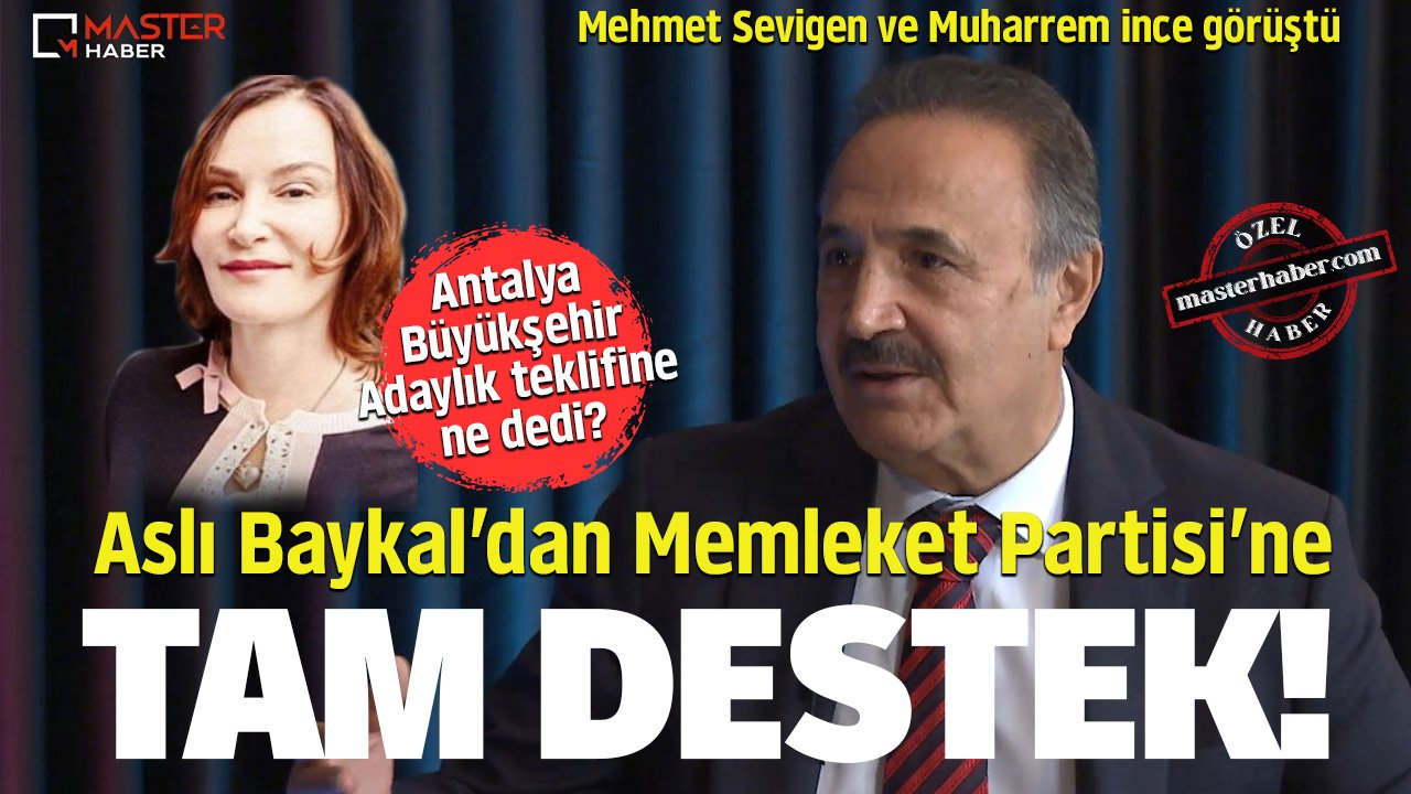 Aslı Baykal'dan Memleket Partisi'ne tam destek! Antalya Büyükşehir Belediye Başkan Adaylığı için ne dedi?