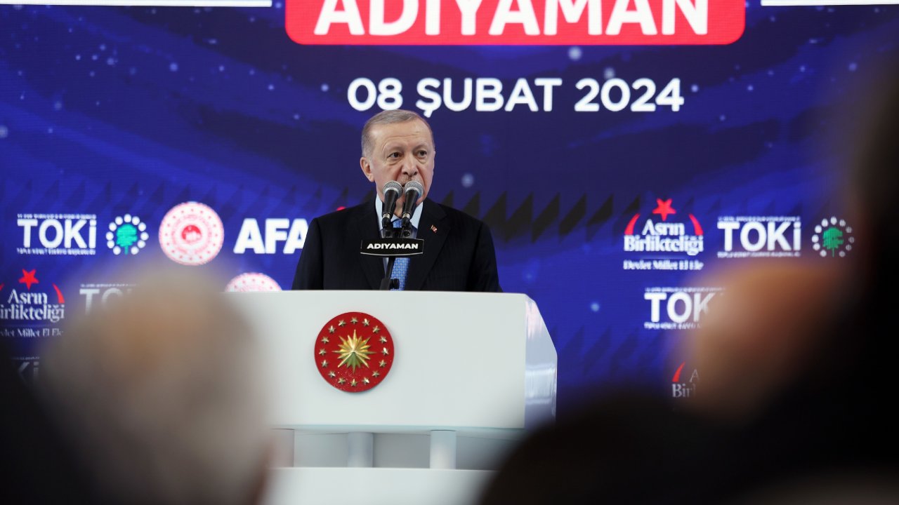 Adıyaman’da deprem konutları teslim töreni! Erdoğan’dan önemli mesajlar: Bütün günahı Bay Kemal’e yüklediler