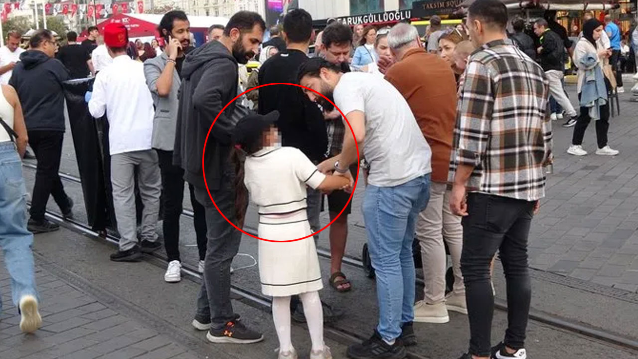 Taksim'de akılalmaz olay! 10 yaşındaki kız çocuğunun yaptıkları herkesi şoke etti