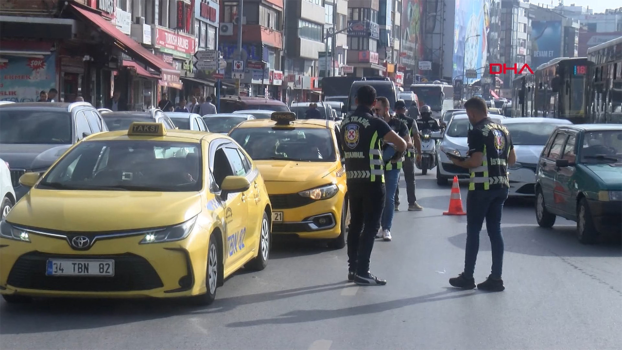 Kadıköy'de taksi denetimi! 12 şoföre ceza kesildi