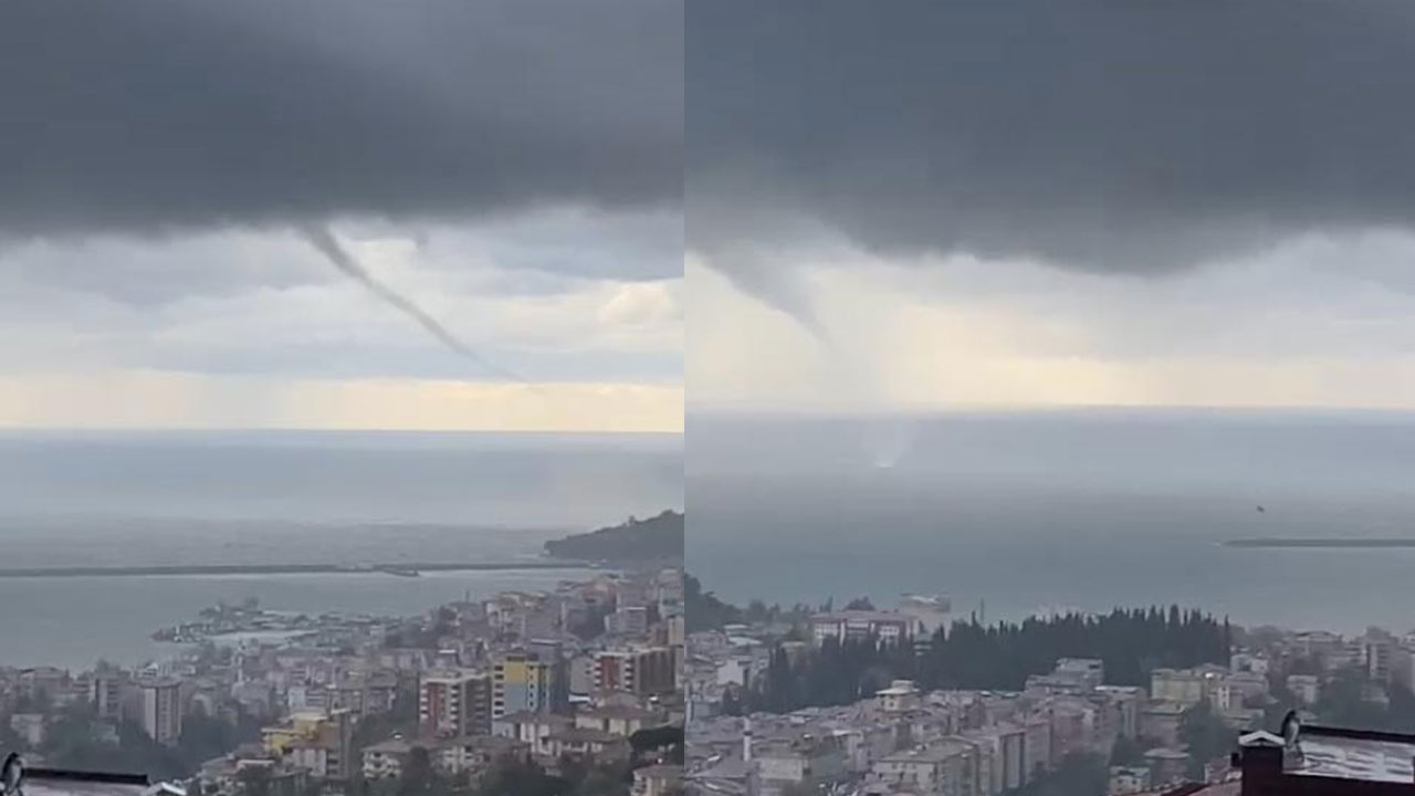 Zonguldak'ta tedirgin eden görüntü! Denizde aynı anda iki tane görüldü