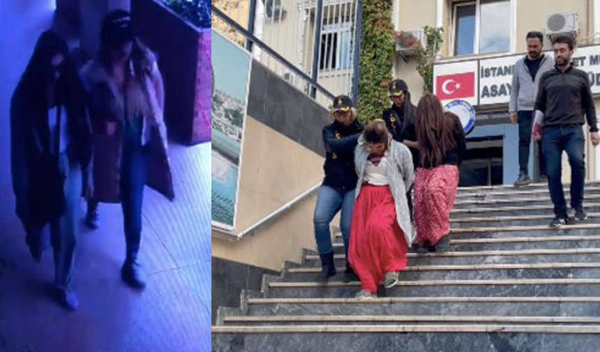 Soygunda saçları makyajları o biçim, gözaltında ise şalvarlılar! 2 hırsızın değişimleri şoke etti