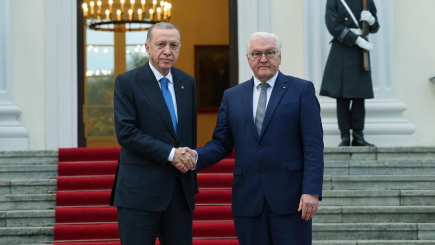 Almanya'da kritik temaslar: Cumhurbaşkanı Erdoğan, Steinmeier ile görüştü: Gazze'de derhal ateşkes ilan edilmeli