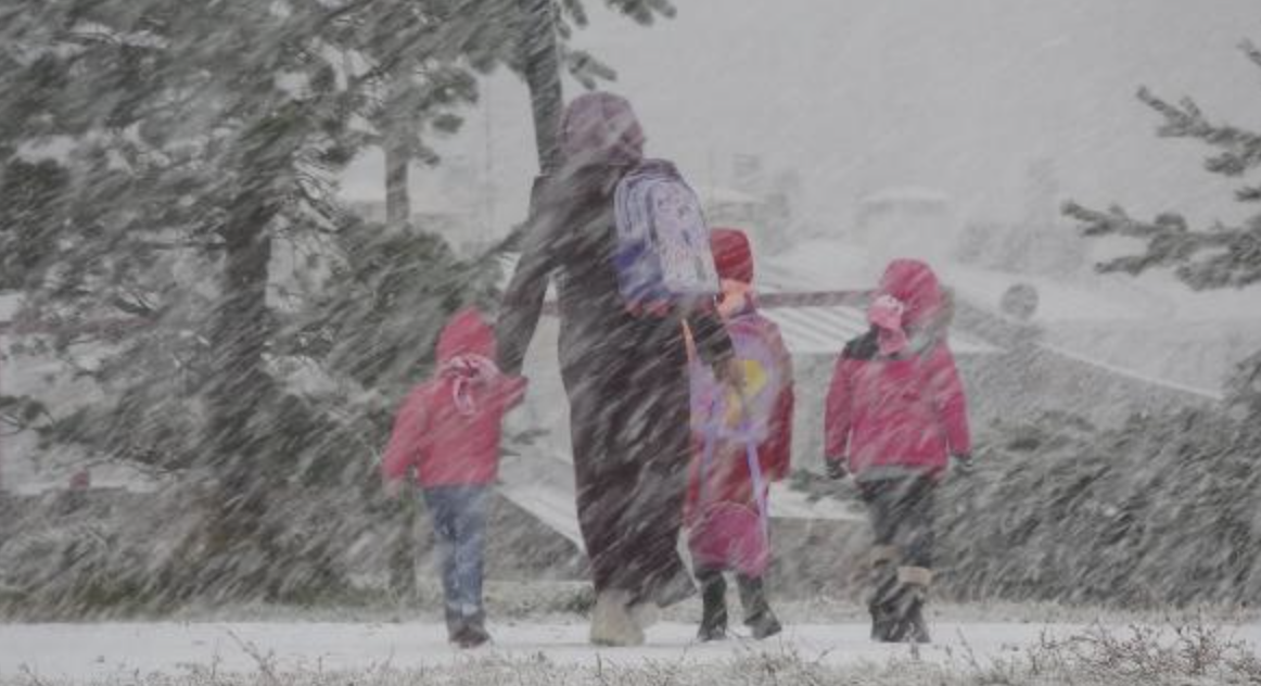 Erzurum'da okullar bugün tatil