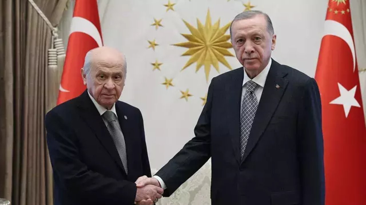 Cumhurbaşkanı Erdoğan, MHP Lideri Devlet Bahçeli ile Beştepe'de bir araya geldi!