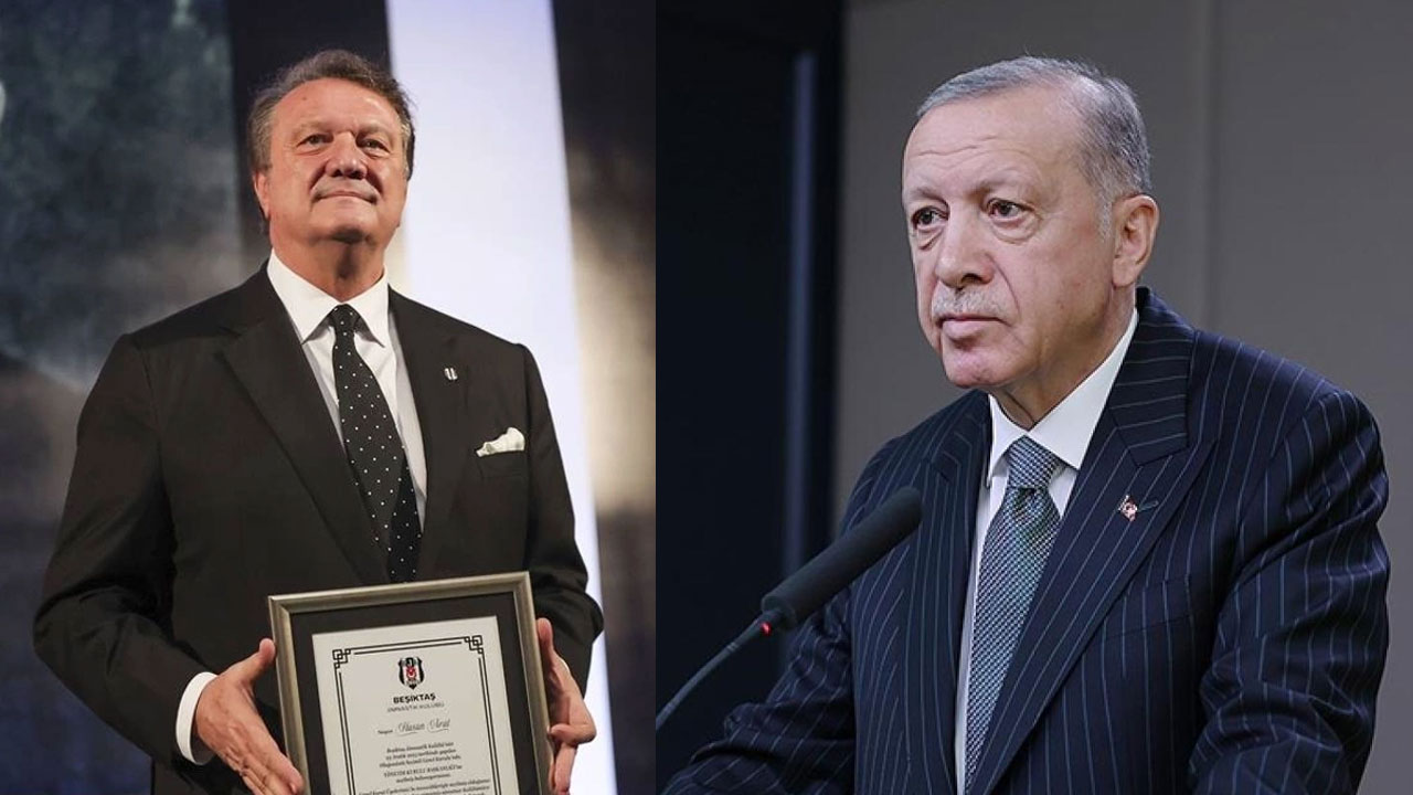 Cumhurbaşkanı Erdoğan'dan Beşiktaş Başkanı Hasan Arat'a tebrik telgrafı