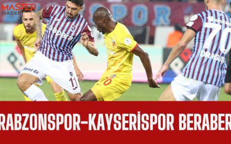 Trabzonspor-Kayserispor berabere!