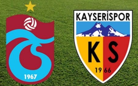 Trabzonspor ve Kayserispor’un ilk 11’leri açıklandı!