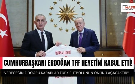 Cumhurbaşkanı Erdoğan TFF heyetini kabul etti!