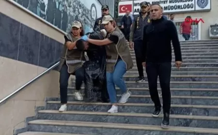 Poşetle hayvan aracına bindirildi!