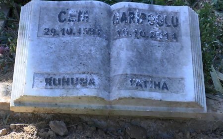 Cem Garipoğlu'nun mezarının son görüntüsü