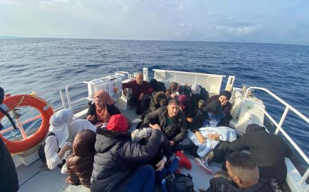 İzmir'de 35 kaçak göçmen yakalandı, 46 kaçak göçmen kurtarıldı
