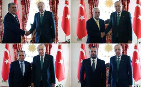 Dolmabahçe’de futbol zirvesi: Cumhurbaşkanı Recep Tayyip Erdoğan, 4 büyük kulübün başkanlarını kabul etti